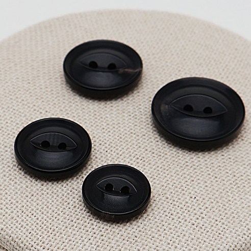동대문단추왕 리얼 소뿔 단추 JWS-23 20mm, 블랙, 7개