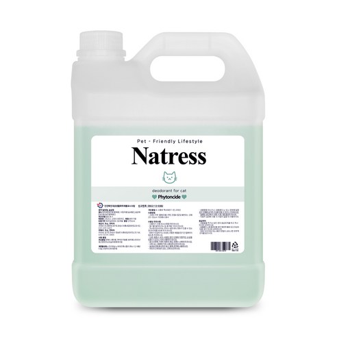 나트리스 고양이 탈취제 스프레이 피톤치드향, 3750ml, 1개