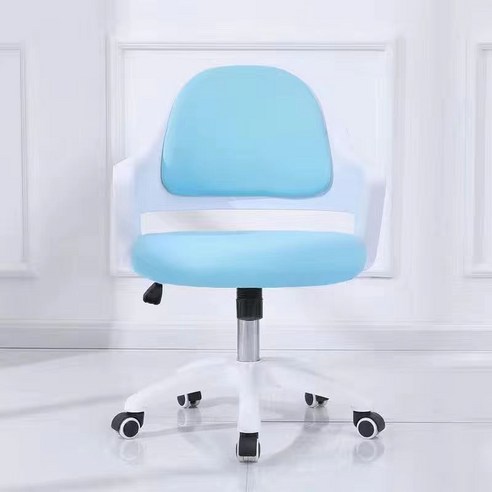 다임 컬러풀 홈 오피스 메쉬 컴퓨터 의자, 화이트 블루