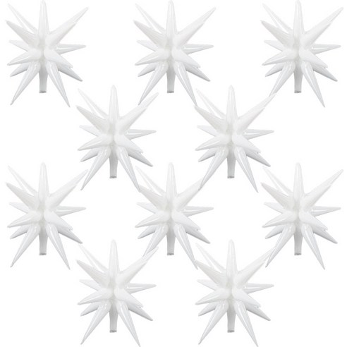 입체 별풍선 55cm, 화이트, 10개