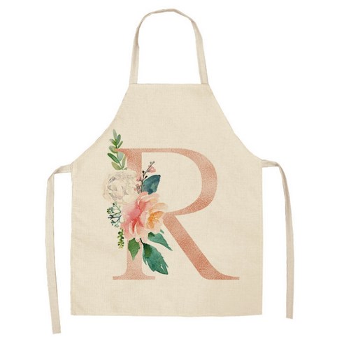 에이홉 알파벳 일러스트 앞치마 55 x 68 cm, R, 1개