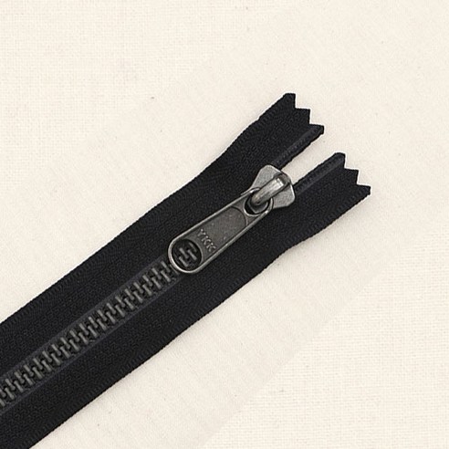 YKK 프리미엄 5호 메탈룩스지퍼 AS580 40cm, 1개, 블랙