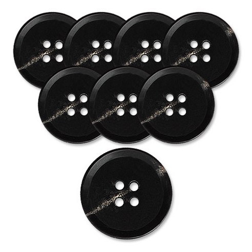 동대문단추왕 고급 무광 코트 가디건 단추 18mm, 옥스퍼드, 8개, 블랙 옥스퍼드