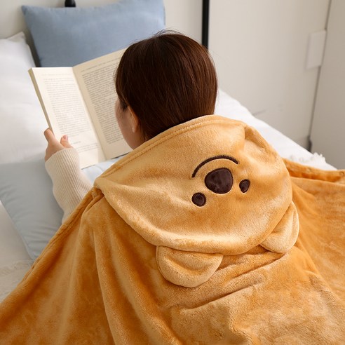 따뜻함과 자유를 동시에, 키키 후드 담요