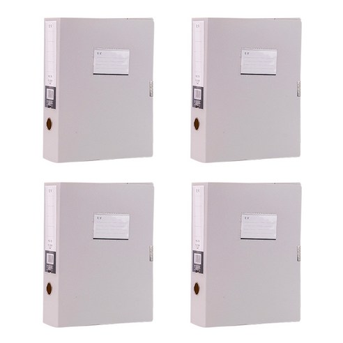 알로데 A4 무지 파일 케이스 32 x 23.5 x 3.5 cm, TYPE06 그레이, 4개