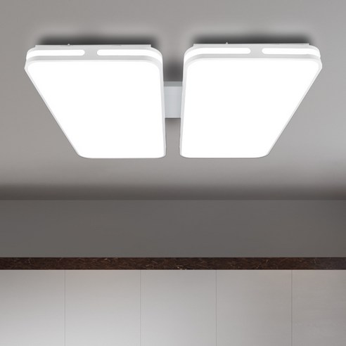 멜리빙 LED 삼성칩 자샤르 거실등 조명 주광색 120W, 화이트