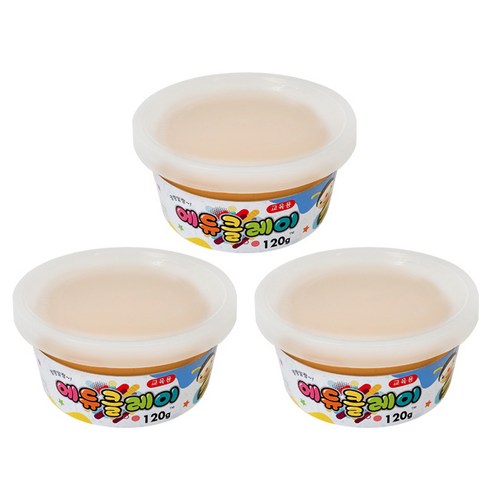 에듀클레이 낱색 3p, 갈색, 120g