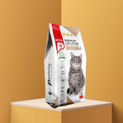 고양이 프리미엄 모래 펫샌드 내츄럴, 프리미엄 고양이 모래 펫샌드 내츄럴 5L(c1c24b), 1개, 5L