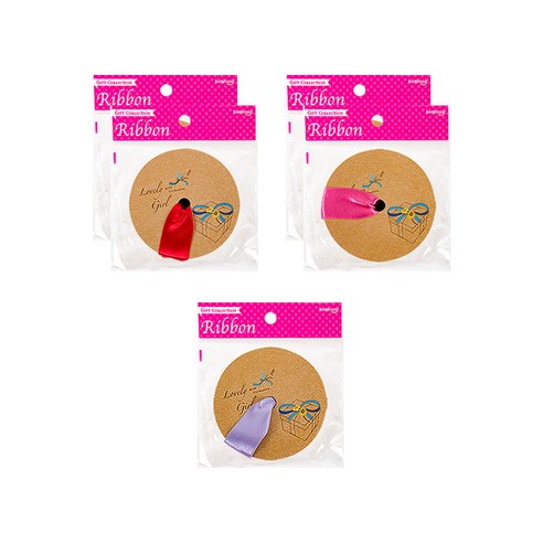 금홍팬시 리본 5p, R9(랜덤발송), 5m