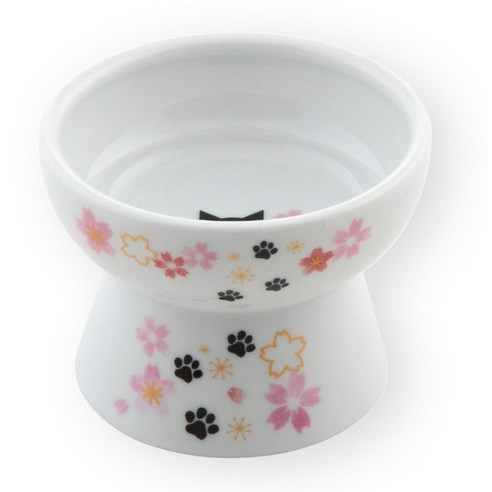 네코이찌 벚꽃에디션 고양이 간식볼, 화이트 + 핑크, 1개
