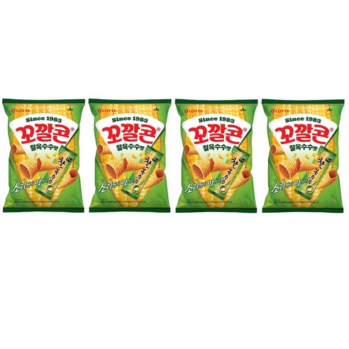 꼬깔콘 찰옥수수맛, 67g, 4개