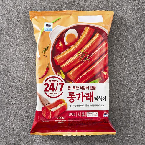 대림선 24 / 7 통가래떡볶이 2인분, 390g, 2개 죽고싶지만떡볶이는먹고싶어