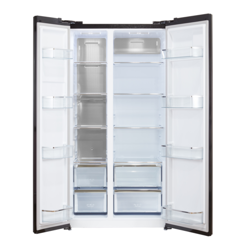 넉넉한 용량과 편리한 설치 방식으로 소비자들에게 인기가 많은 캐리어 모드비 양문형 냉장고 619L 방문설치