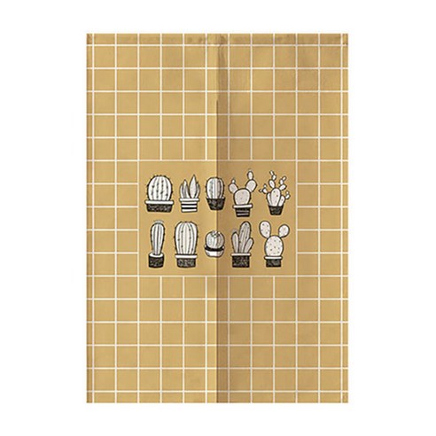 에이홉 선인장그림 파티션 커튼, Type 12