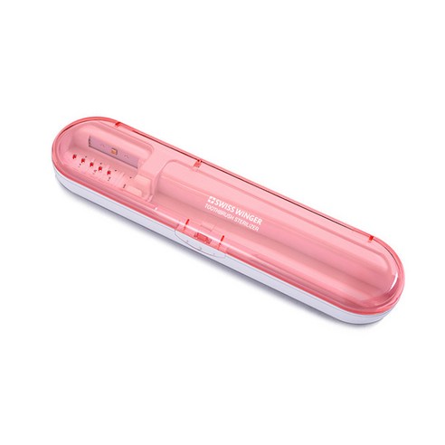 스위스윙거 UV-C LED 휴대용 칫솔 살균기 SW-UV350, 핑크