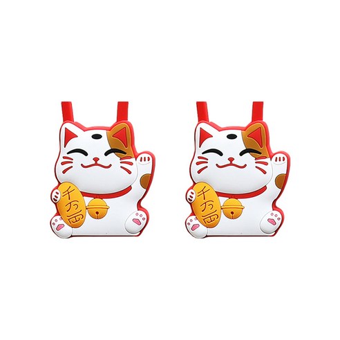 대한 핸드폰 목걸이 줄 캐릭터 타입, 복고양이(레드), 2개