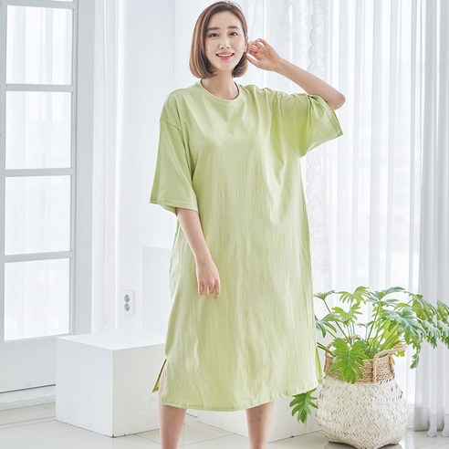 도씨 여성용 순면 박스 원피스