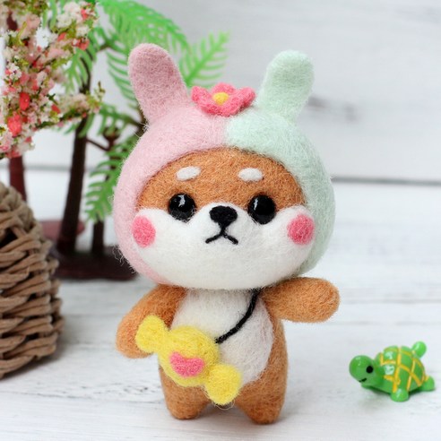 Healingcare 펠트 실 바늘 DIY 세트, 1세트, 30 쌍둥이자리 시바이누