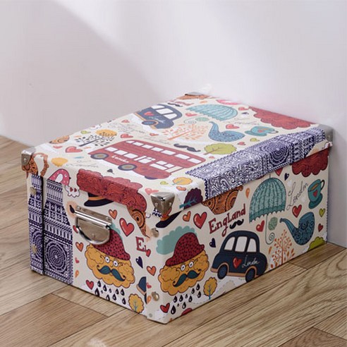 스타일 종이 리빙 박스 40 x 40 x 25 cm, 10 만화, 1개