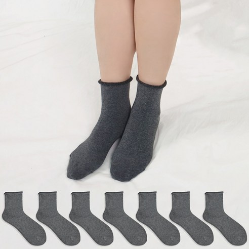 구냥씩 여성용 돌돌이 무압박 양말 8켤레