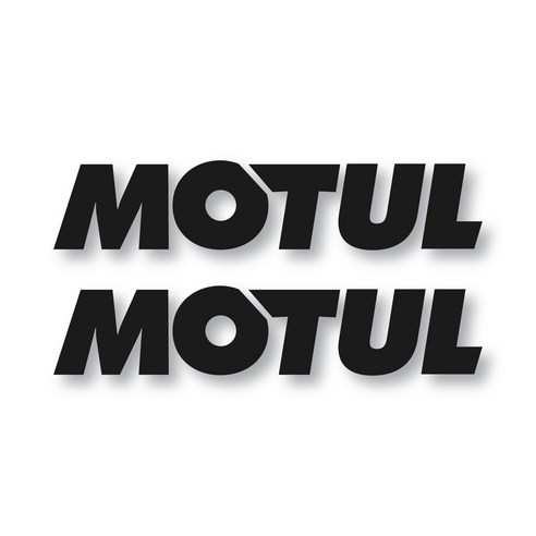 모툴 SUV 데칼 스티커 중, 블랙, 2개