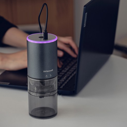 커피 애호가를 위한 최고의 커피 그라인더: 위즈웰 무드라이트 무선 전동 커피그라인더 차콜