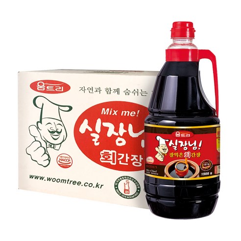 움트리 실장님 회 간장, 1900g, 6개