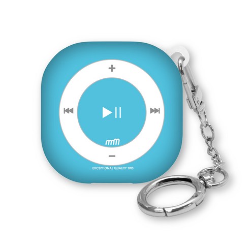 웨이브스튜디오 소울 디자인 갤럭시 버즈 2 / 프로 / 라이브 케이스, 뉴레트로 MP3 C
