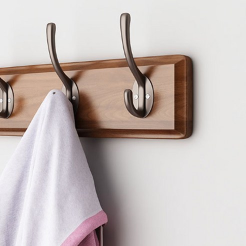 빈티지 감성으로 현관을 아름답게, 마켓플랜 원목 더블 후크