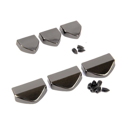 브랜드얀 가방끈 마감장식 13mm 3p + 19mm 3p 세트, 흑니켈, 1세트