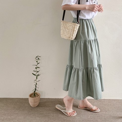 마더라이크 에일리 임산부 롱 스커트 y801