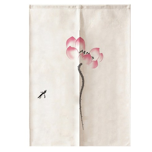 연꽃패브릭 도어커튼, TYPE 14