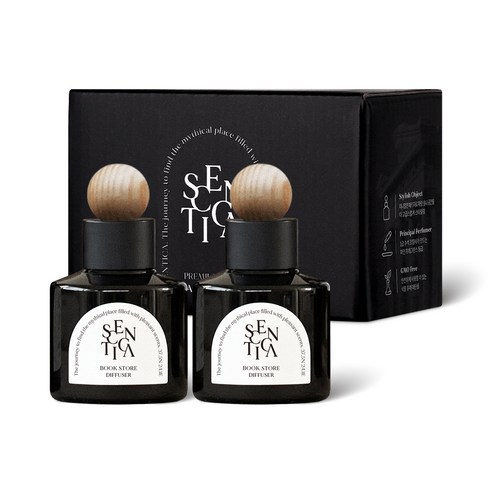 센티카 차량용 디퓨저 방향제 70ml x 2p, 북스토어
