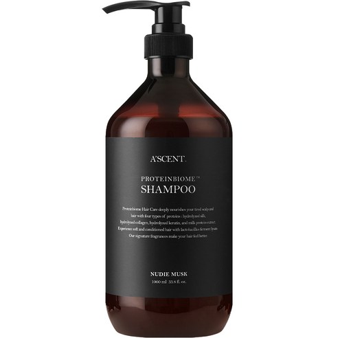 에이센트 프로틴바이옴 샴푸 누디머스크, 1000ml, 6개