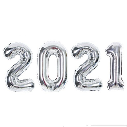 은박 풍선 세트 대 2021, 실버