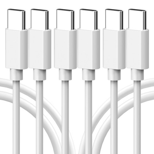 서가 초고속 충전케이블 C to C PD 25W, 1m, 화이트, 3개
