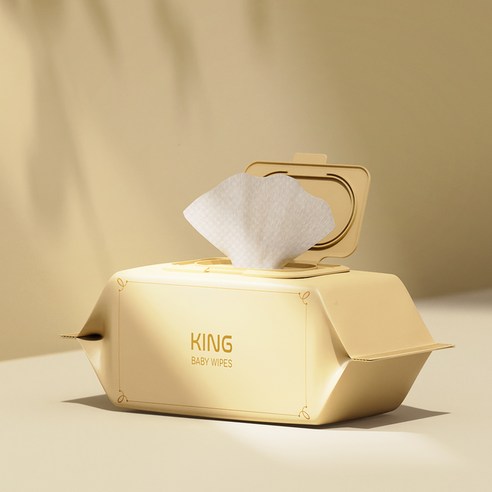 부드럽고 안전한 아기 케어를 위한 킹 프리미엄 데이지 아기물티슈