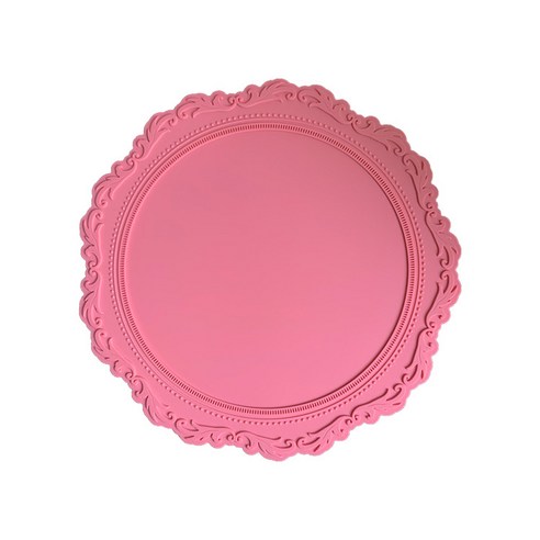 벨류하우스 프렌치 다이닝 테이블 웨어 코스터, 05 핑크, L(340 x 340 x 5 mm)