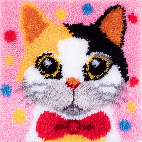 유엘스타일 스킬자수 쪼꼬미 방석 DIY 패키지 30 x 30 cm, 1개, B1고양이