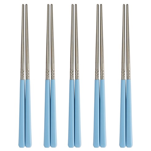라온누리 블루밍 컬러 수저세트, 블루, 젓가락 5p