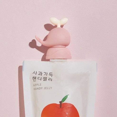 쏟을 걱정 없이 편안한 외출, 퍼기 이유식 파우치 토퍼 고래캡!