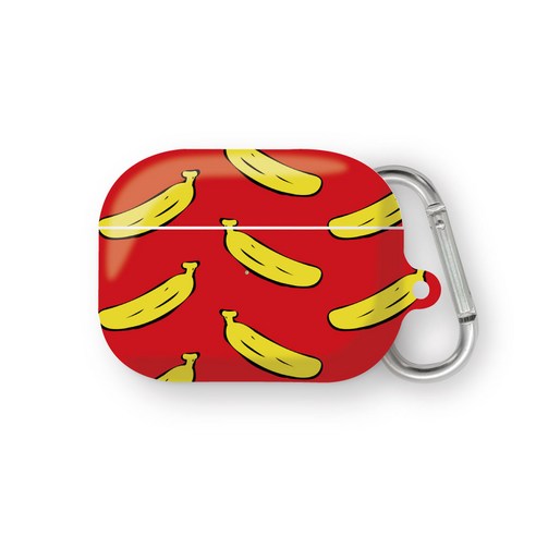 프루그나 디자인 28 에어팟 프로 케이스 + 카라비너, 원숭이엉덩이는(케이스), 단일색상(카라비너)