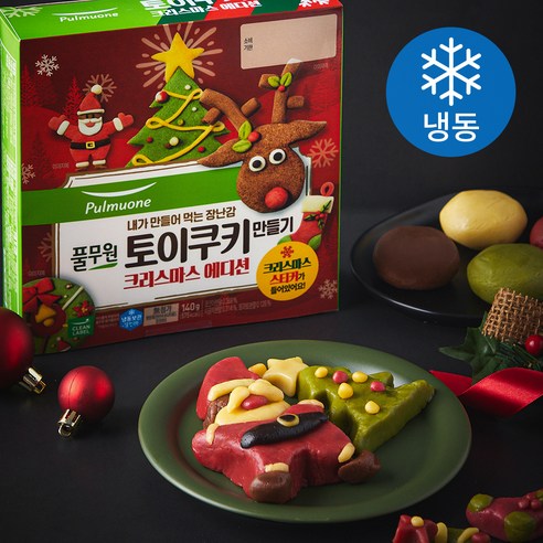 풀무원 토이쿠키 만들기 크리스마스 에디션 (냉동), 1개