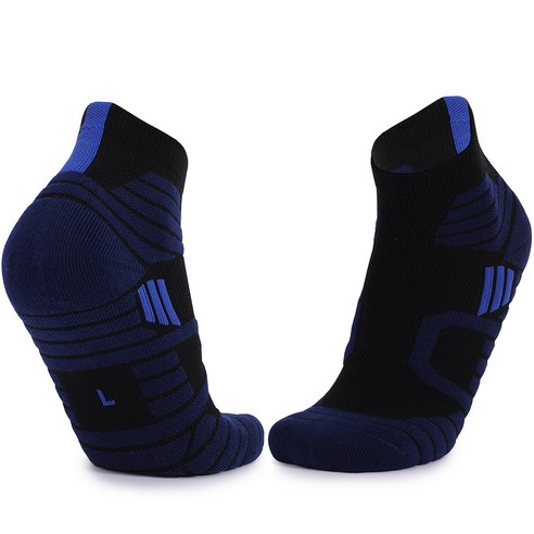 SNF 컬러풀 패션 두꺼운 스포츠 농구양말 양발 3세트, 05 블랙