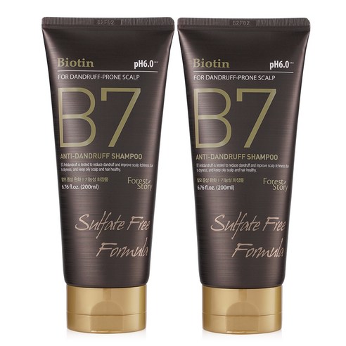 포레스트스토리 B7 댄드러프 비듬케어 탈모 샴푸, 2개, 200ml