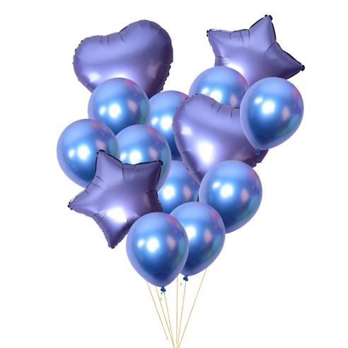 정월나나 기념일 이벤트 생일 파티 풍선세트, 스타일 06(블루), 1세트