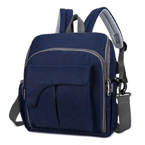 JHCompany 모던 포켓 멀티 기저귀 가방, 블루