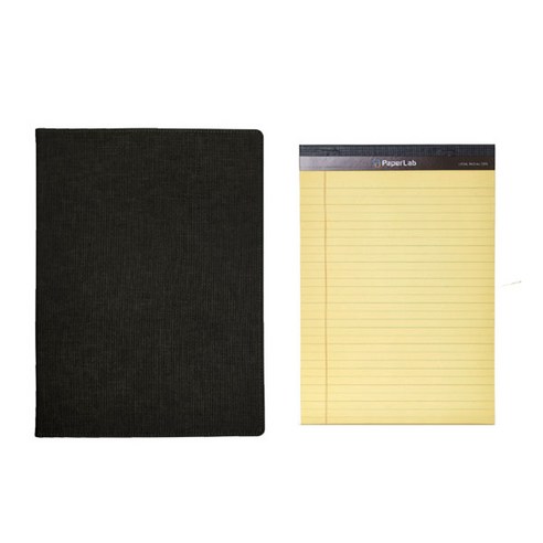 페이퍼랩 패드폴리오 B5 + 리갈패드 B5 50p, 블랙(패드폴리오),랜덤발송(리갈패드), 1세트