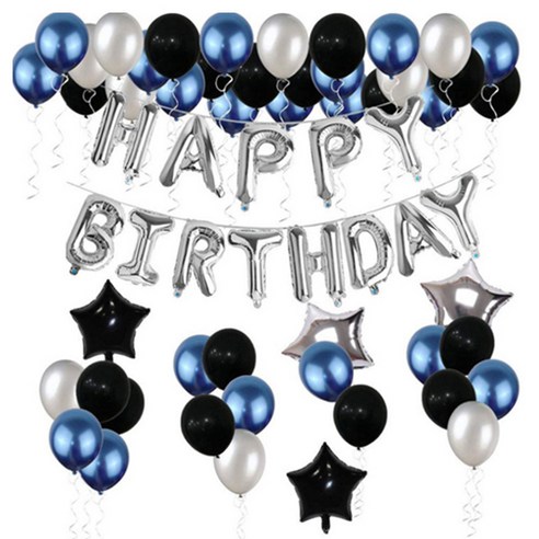 마켓피오 별풍선 생일파티세트, 타입4, 1세트