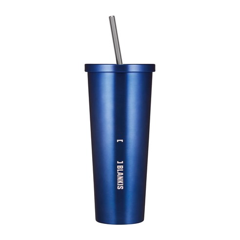 블랭키스 라운드 스텐 텀블러, 블루, 750ml